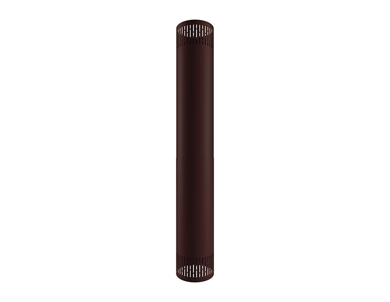 Habillage de conduit brun chocolat - Cheminées Poujoulat